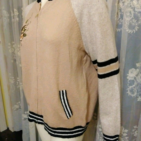 Blush Bomber Jacket/Sweater - Picture 3 of 5